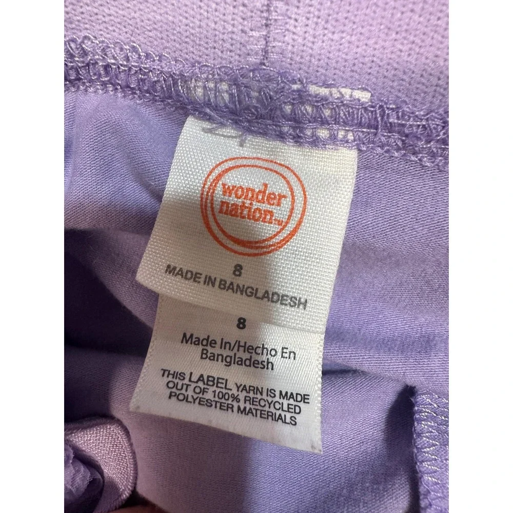 Wonder Nation Girls Purple Tulle Tutu Skirt Size 8 Lavender Layered Mesh